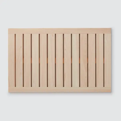 The Citizenry Hinoki Wood Bath Mat | Medium | Light Wood