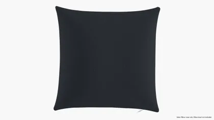 Throw Pillow Cover 16", Navy Everyday Linen, 16" x 16"