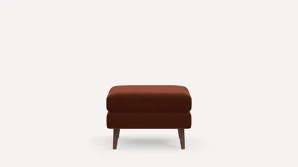 Nomad Ottoman - Sienna - Performance Brushed Chenille / Walnut - Wood
