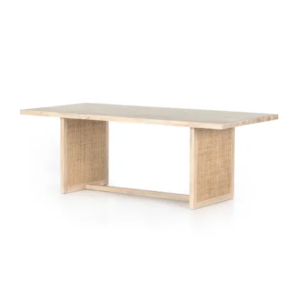 Clarita Dining Table-White Wash Mango