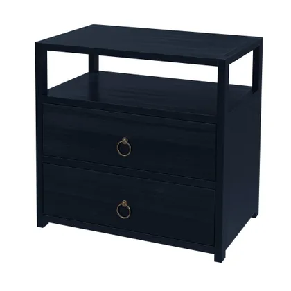 Lark Navy Blue Nightstand