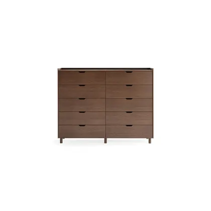 Prospect 10-Drawer Tall Dresser - Walnut - Wood