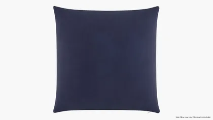 Throw Pillow Cover 26", Navy Classic Velvet, 26" x 26"