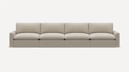 Russet 4-Piece Sofa - Georgia Clay - Performance Chenille