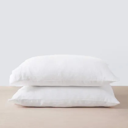 The Citizenry Stonewashed Linen Pillowcases | Standard | White