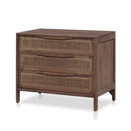 Sydney Large Nightstand-Brown Wash