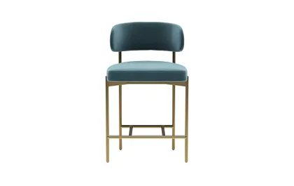 Hollis Metal Framed Upholstered Counter Stool