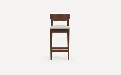Haiku Counter Stool (Set of 2) - Papyrus/Walnut