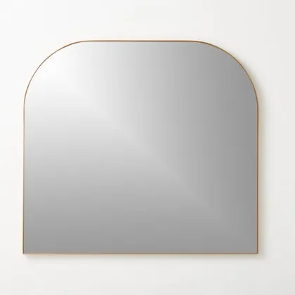 Infinity Brass Mantel Wall Mirror 42"x37"