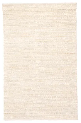 Canterbury Handmade Solid White/ Beige Area Rug (8'X10')