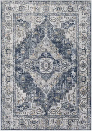 Jolie Blue Indoor 6'7" x 9' Machine Woven Rug