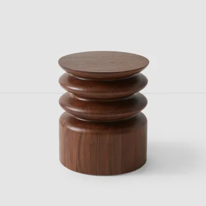 The Citizenry Mishka Wood Side Table | Browns Tans