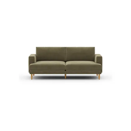 Ember Sofa - 75" / Sage - Performance Chenille / Oak - Wood