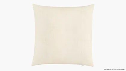 Throw Pillow Cover 18", Talc Everyday Linen, 18" x 18"