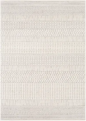 Pisa Beige Indoor 6'7" x 9' Machine Woven Rug