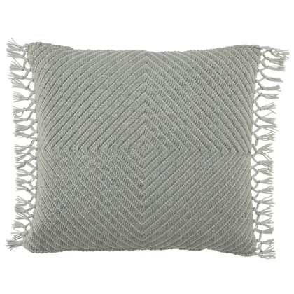 Design (US) Light Gray Light Blue 20"X20" Pillow