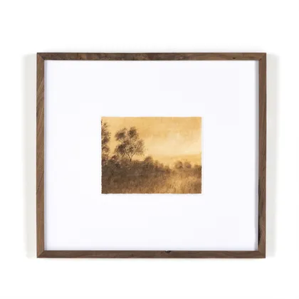 Hillside Haze VIII by Aileen Fitzgerald - Rustic 1.5 Walnut