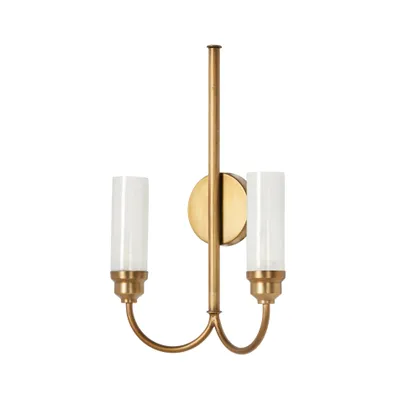Darby Sconce-Antique Brass Iron
