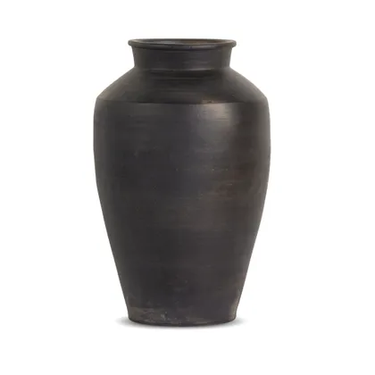 Kyland Vase-Aged Black Ceramic
