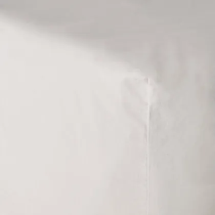 The Citizenry Stonewashed Organic Cotton Percale Fitted Bed Sheet | Queen | Grey