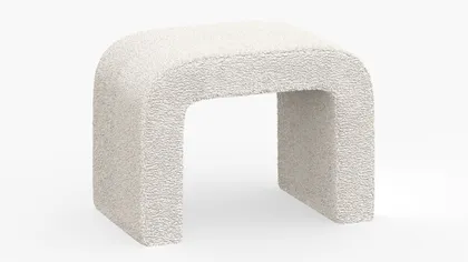 Waterfall Ottoman, Sheepskin