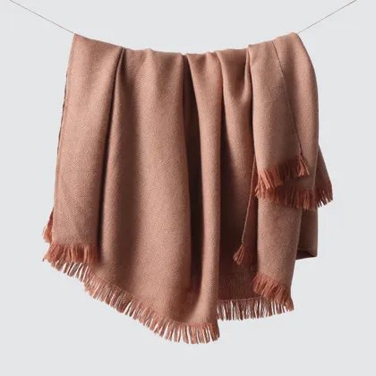The Citizenry La Calle Alpaca Throw | Clay