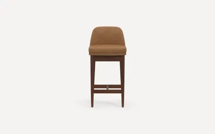 Alto Counter Stool (Set of 2) - Camel Leather/Walnut