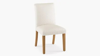 Classic Dining Chair, Snow Boucle, Natural