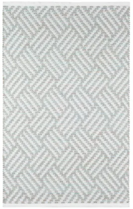 Crisscross Ocean Handwoven Indoor/Outdoor Rug