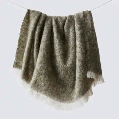 The Citizenry Rowan Mohair Throw | Sage