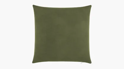 Throw Pillow 20", Zucchini Luxe Velvet, 20" x 20"