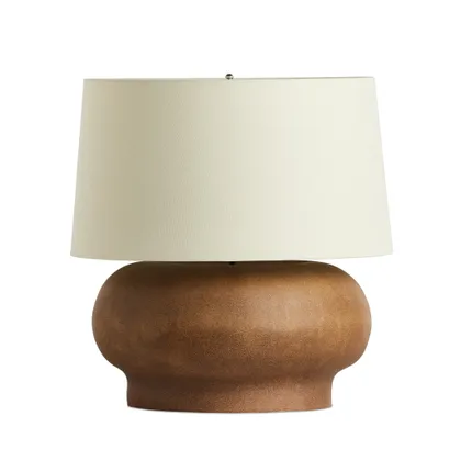 Kragen Table Lamp - Dark Sand Porcelain Ceramic