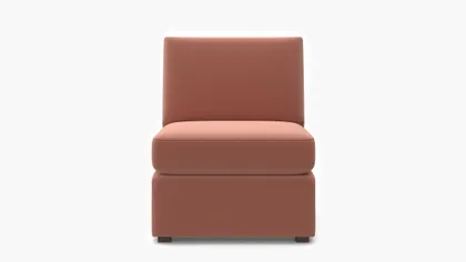 Grande Slipper Chair, Bloom Performance Plush Velvet