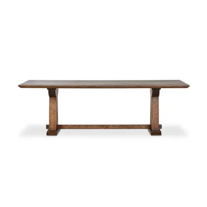 Ashwin Dining Table-Brown Oak