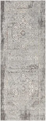 Presidential Gray Indoor 3'3" x 8' Machine Woven Rug
