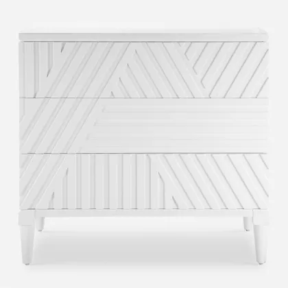 Colby White Drawer Chest