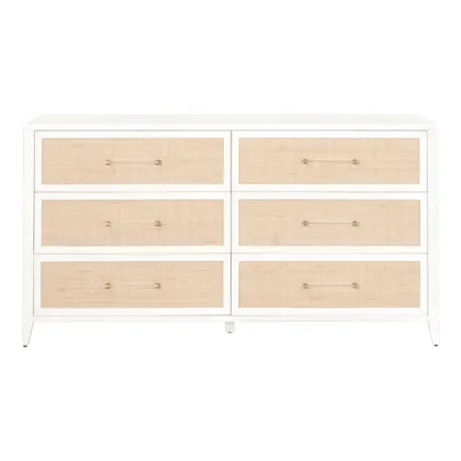 Holland Rattan Double Dresser, White