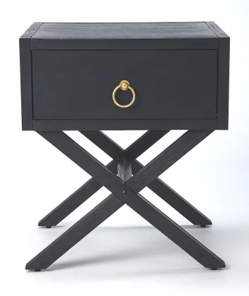 Lark Navy Blue Nightstand