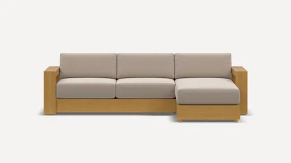 Cove Right-Facing Chaise Sectional - Sand - All Weather Fabric