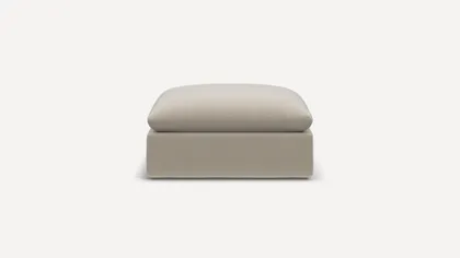 Russet Ottoman - Georgia Clay - Performance Chenille