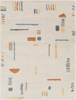 Lillian Beige Indoor 2'2" x 3'9" Machine Woven Rug