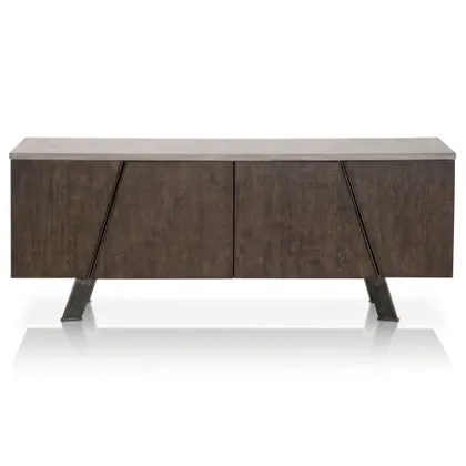 Industry Media Sideboard, Distressed Black