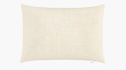 Throw Pillow 14" x 20", Talc Everyday Linen, 14" x 20"