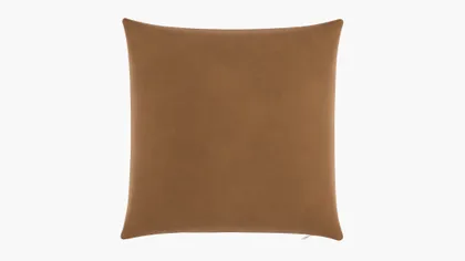 Throw Pillow 20", Nutmeg Luxe Velvet, 20" x 20"