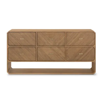 Caspian 6 Drawer Dresser-Nat Ash Veneer