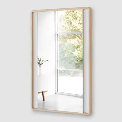 The Citizenry Hinoki Wood Wall Mirror | Natural