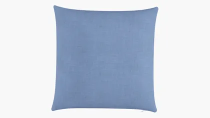 Throw Pillow 22", French Blue Linen, 22" x 22"
