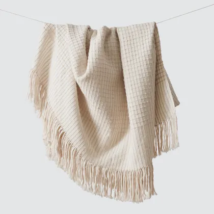 The Citizenry La Leña Luxe Alpaca Throw | Sand
