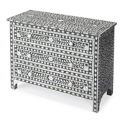 Vivienne Black Drawer Chest