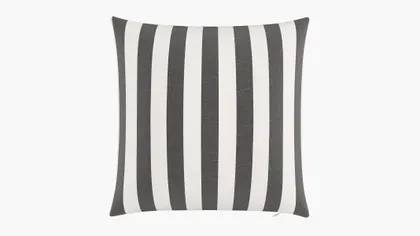 Throw Pillow 20", Ink Cabana Stripe, 20" x 20"